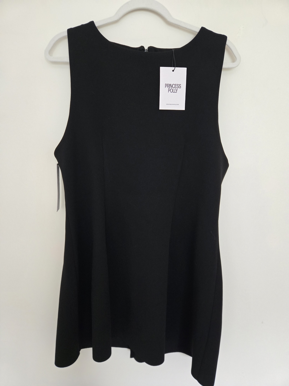 NEW! Princess Polly Black Sleeveless Little Black Dress Elegant Cocktail size 12